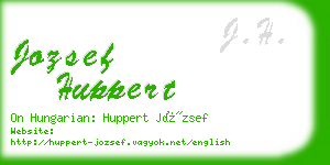 jozsef huppert business card